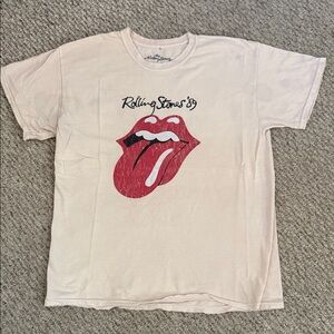 The Rolling Stones ‘89 Cream Tee size large